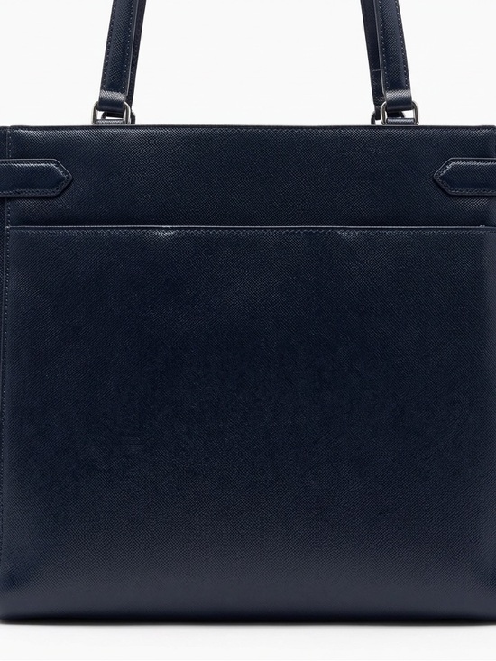 kate spade Black Saffiano Leather Laptop Tote with Gold Logo - Picture 2 of 2